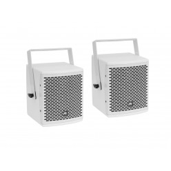 OMNITRONIC Set MOLLY-12A Subwoofer active + 4x MOLLY-6 Top 8 Ohm, white